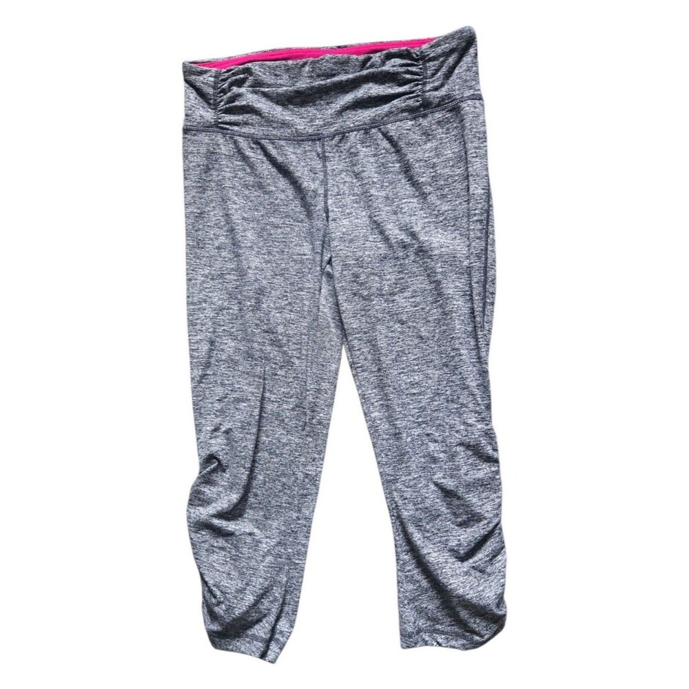 Tangerine Leggings Heather Charcoal & Strawberry - Ladies Small